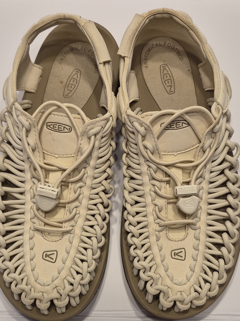 KEEN Women's Cream Braided Rope Sport Sandals